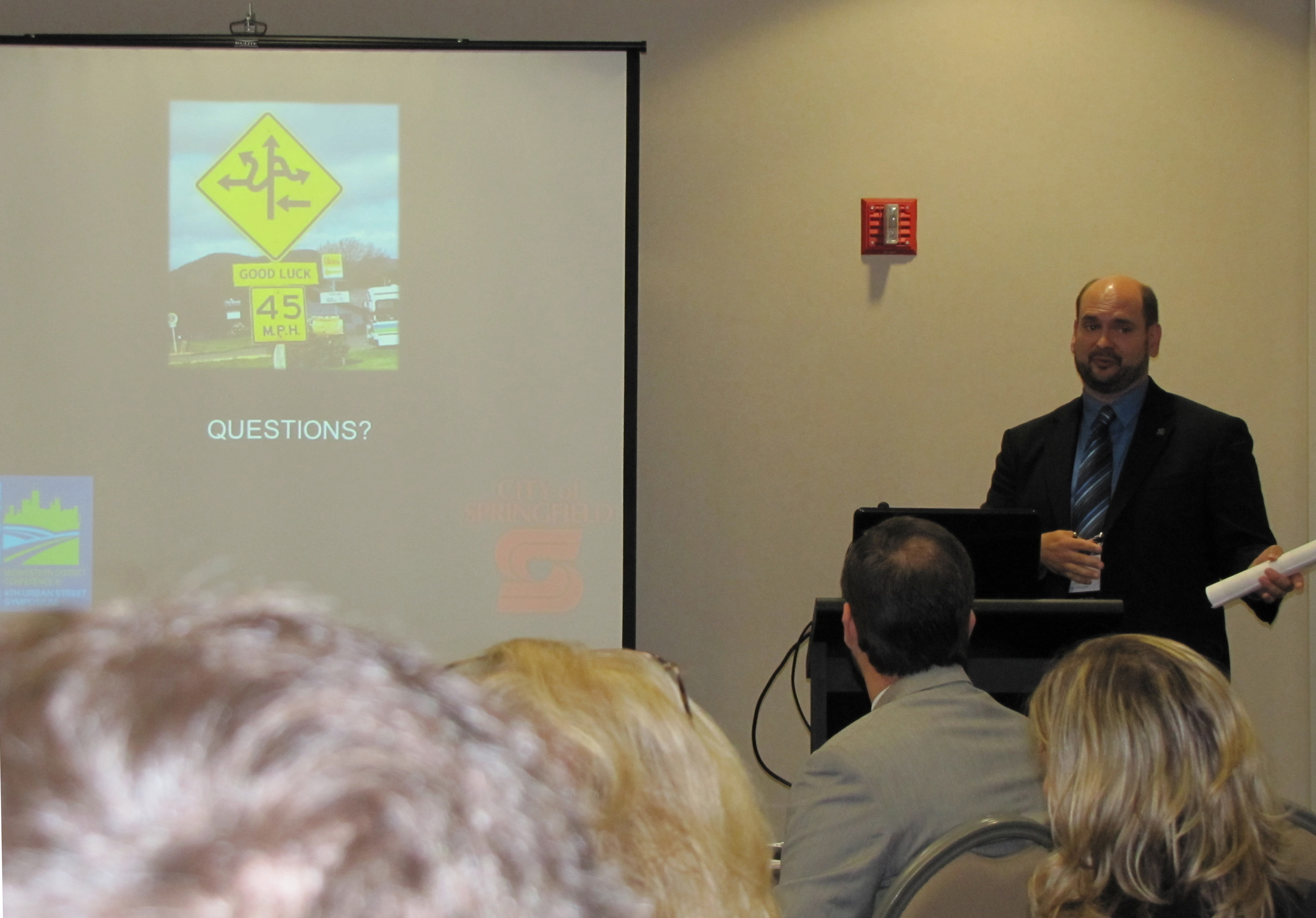 4th Urban Street Symposium: Speaker taking questions during a June 25 session