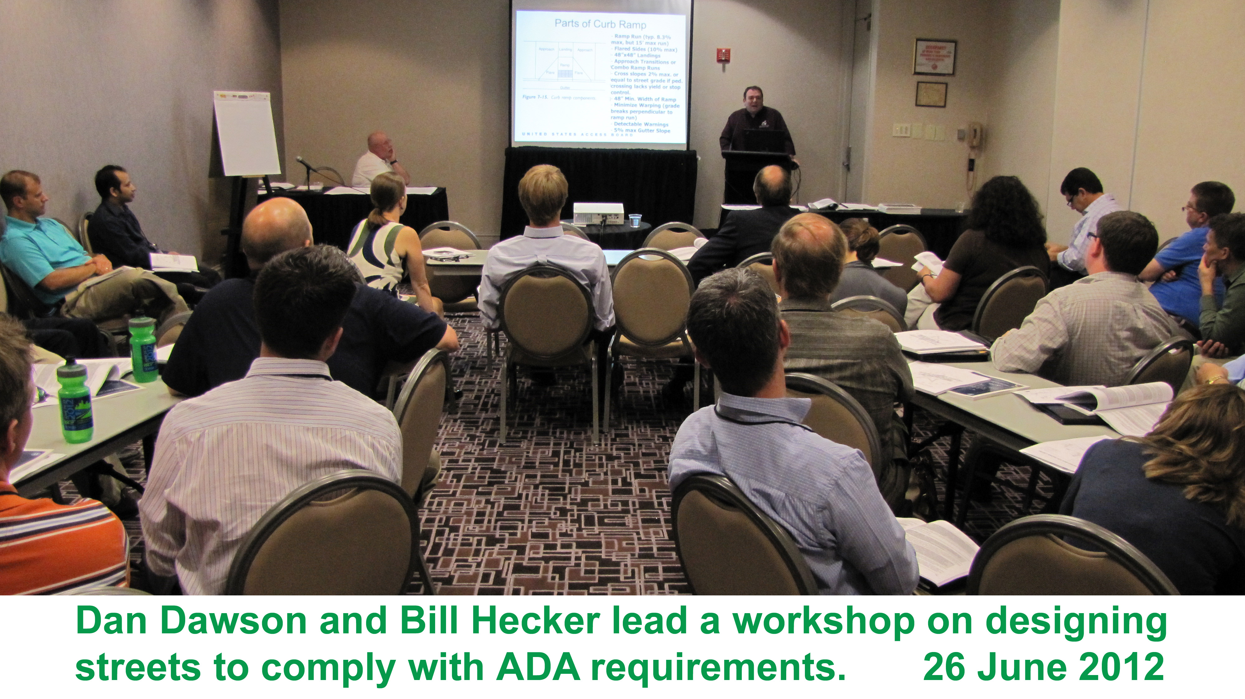 4th Urban Street Symposium: Dan Dawson and Bill Hecker lead a June 26 workshop on designing streets to comply with ADA requirements